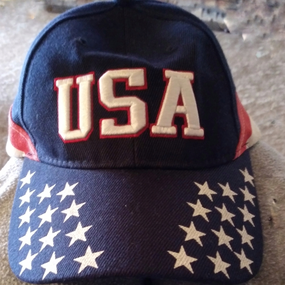 USA Red White Blue Cap